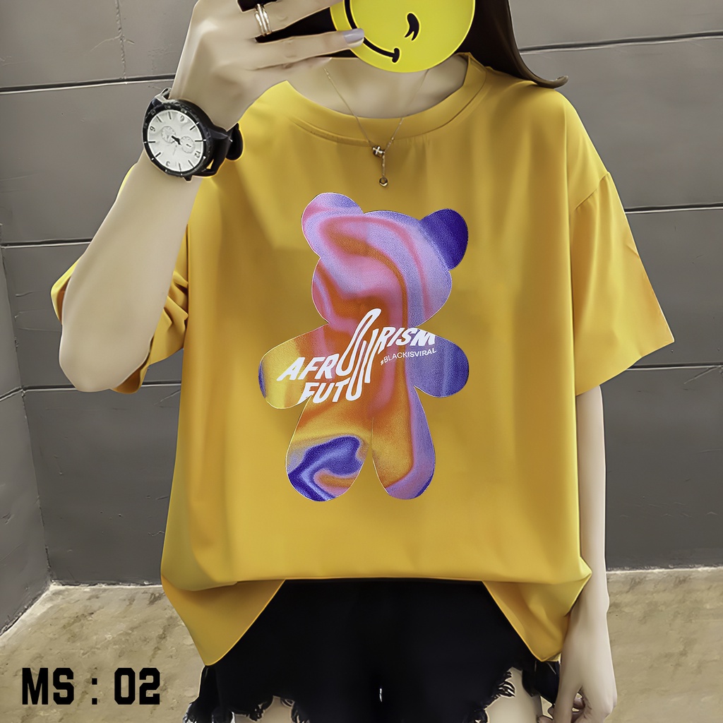 Áo thun nữ tay lỡ Unisex AQI, áo phông form rộng N101 chất vải mềm mịn