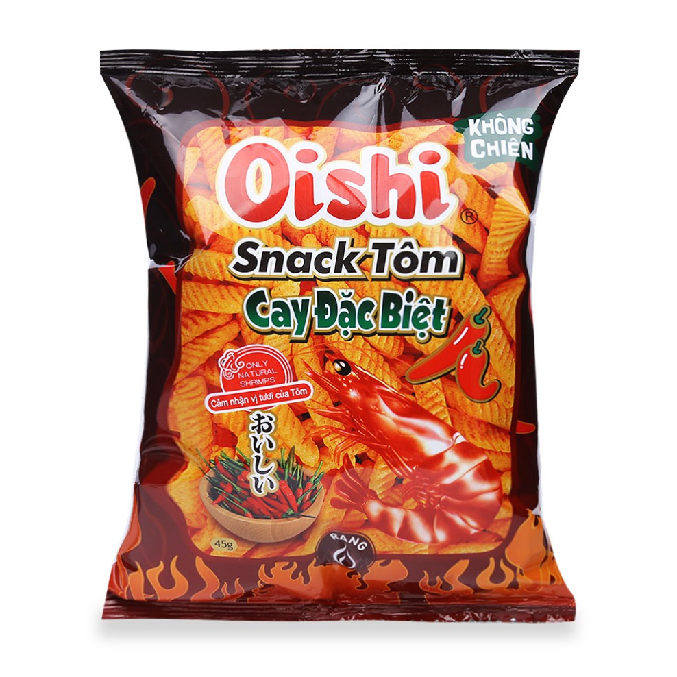 Snack Tôm Cay Đặc Biệt Đen Oishi 42gr