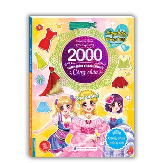 Sách - 2000 hình dán trang phục công chúa - Công chúa mộng mơ