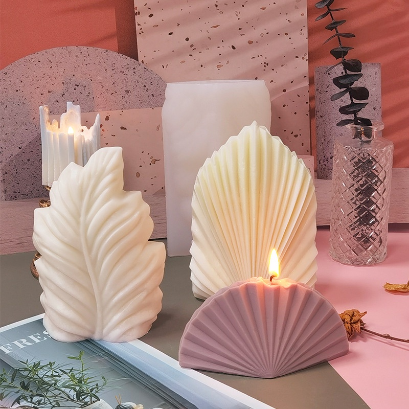 Khuôn Silicone Làm Nến Thủ Công Hình Vỏ Sò 3D