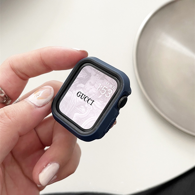 Ốp Silicone Mềm Nhám Chống Sốc Cho Đồng Hồ Apple Watch 7 6 5 3 SE 44mm 40mm 41mm 45mm