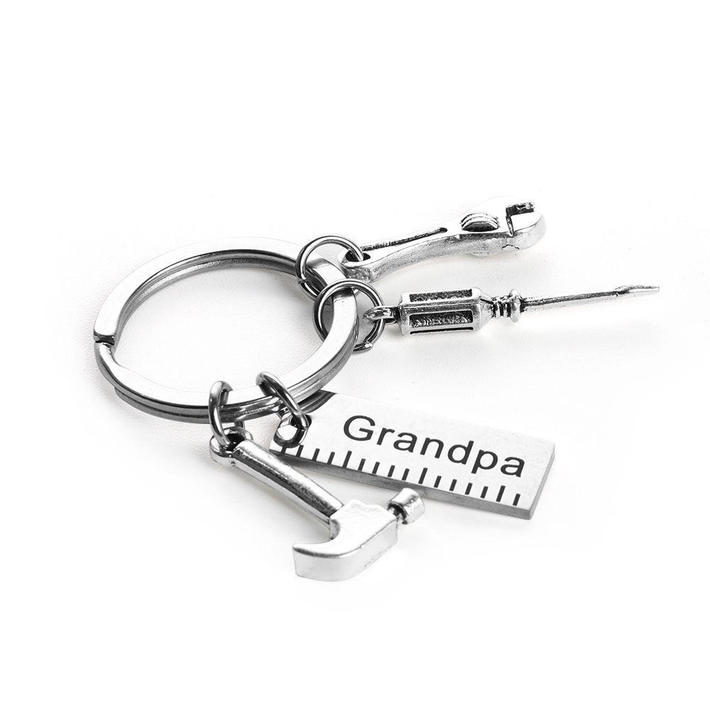 Móc Khóa Tua Vít Treo Chìa Khóa Bằng Thép Không Gỉ In Chữ BORAG Dad