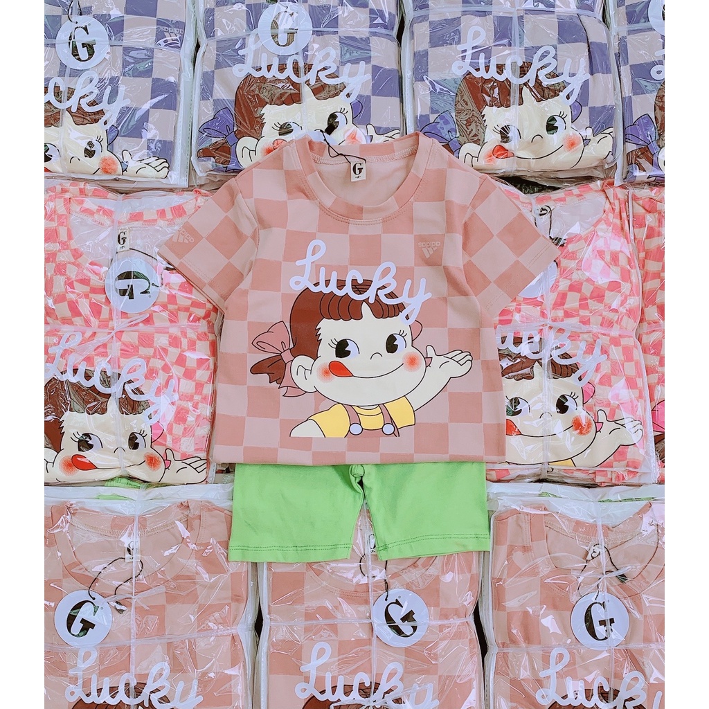 Lyvyshop - (Hàng đẹp) Bộ quần áo bé gái siêu dễ thương từ 09-28kg