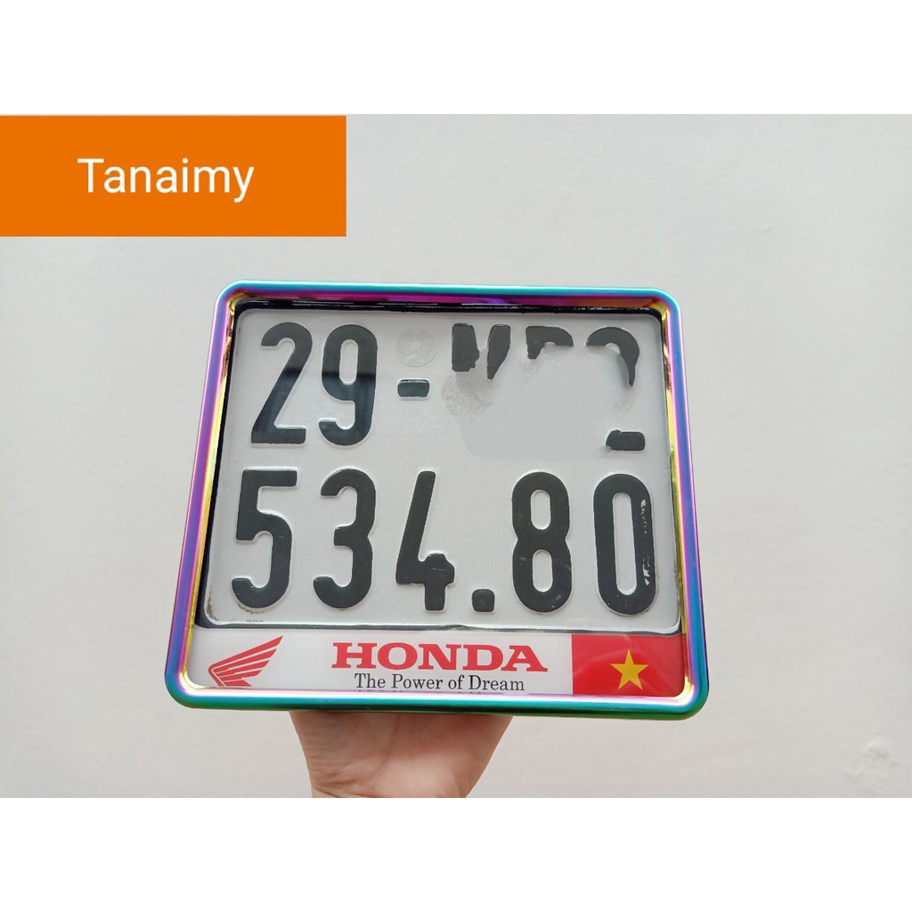 Khung biển số xe máy YAMAHA viền titan