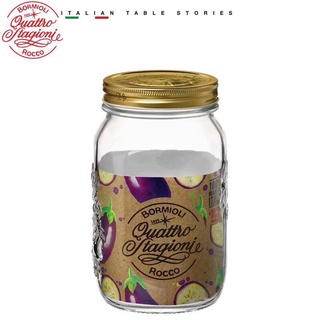 Hũ thủy tinh nắp vặn Quattro 1000ml Bormioli Rocco Italy