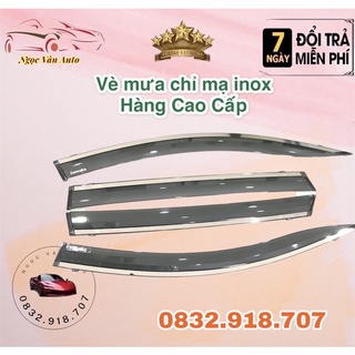 Vè mưa chỉ mạ santafe 2019 - 2020 - 2021 chỉ mạ inox