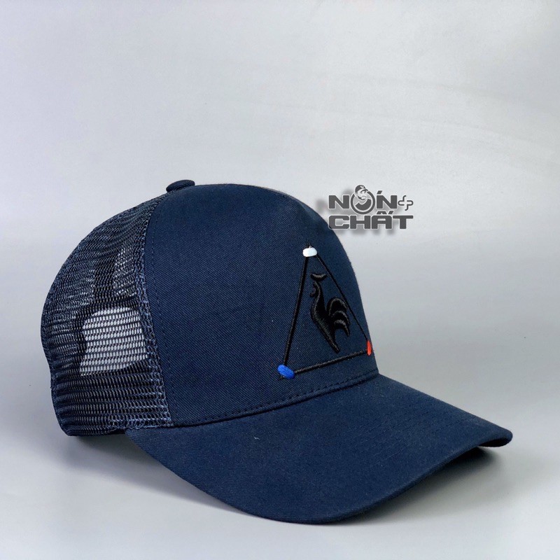 Nón gà trống Mũ lưỡi trai LC (Xanh navy - Logo thêu 3D) Mũ nón gà