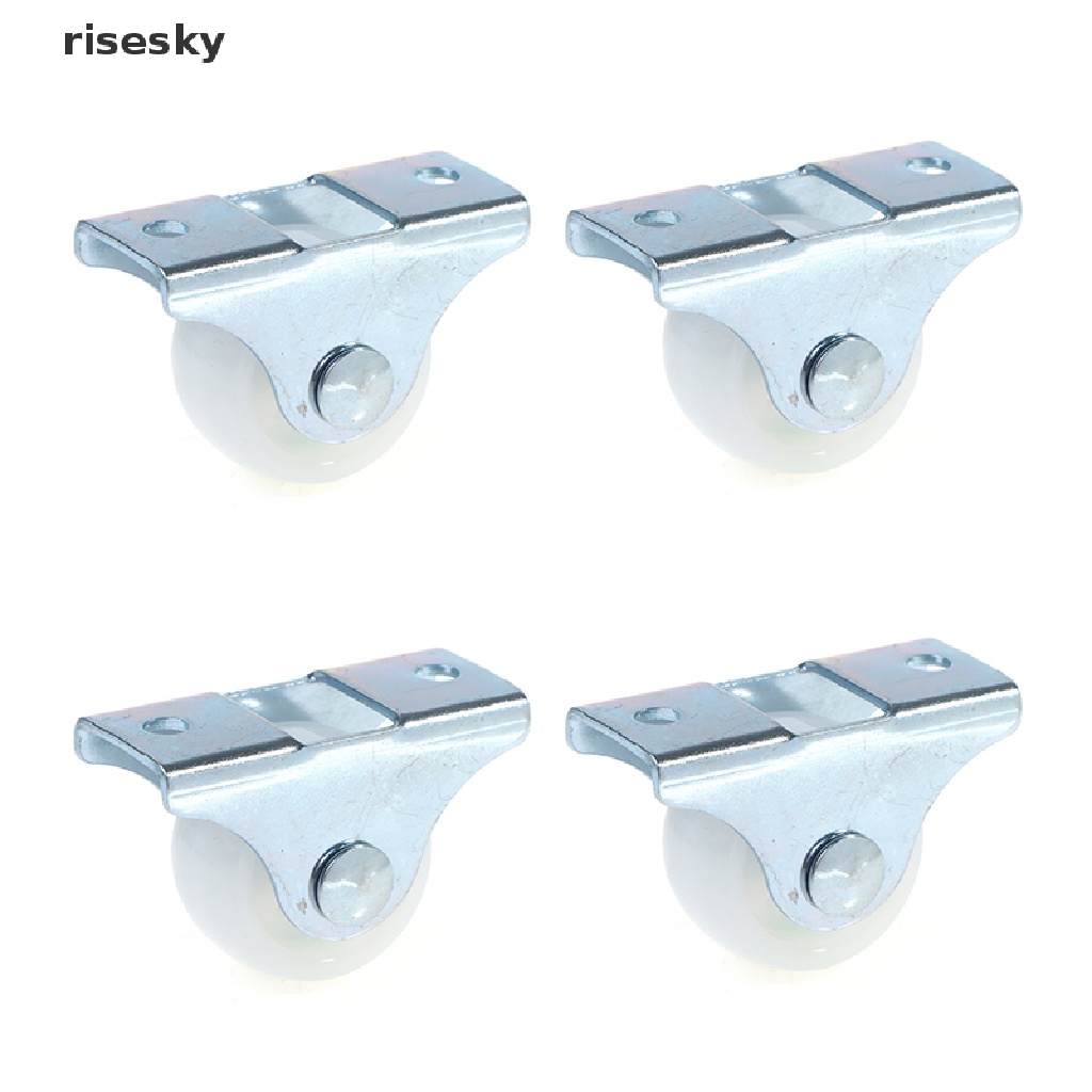 Bộ 4 Bánh Xe Nhựa 1 Inch Dùng Cho Ngăn Kéo Tủ Tiện Dụng ♨Trên đó