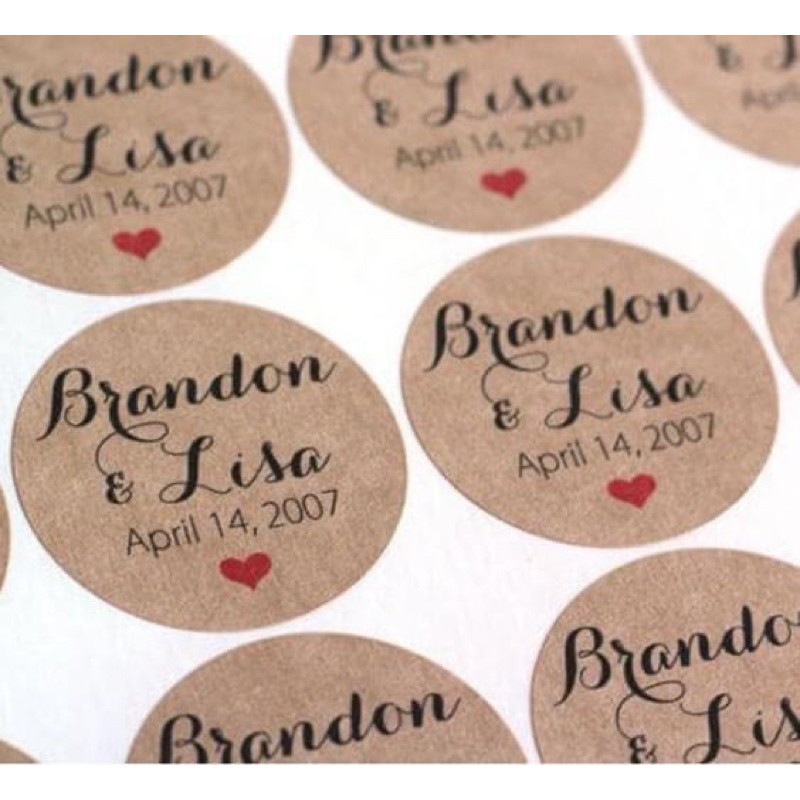 In tem nhãn giấy kraft - da bò - rẻ đẹp