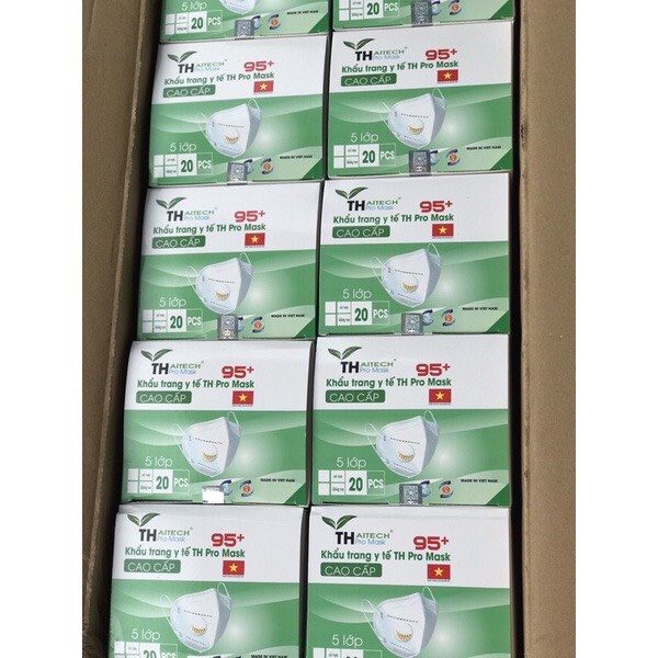 20 cái Khẩu trang n95 TH pro Mask có van thở- tân bình