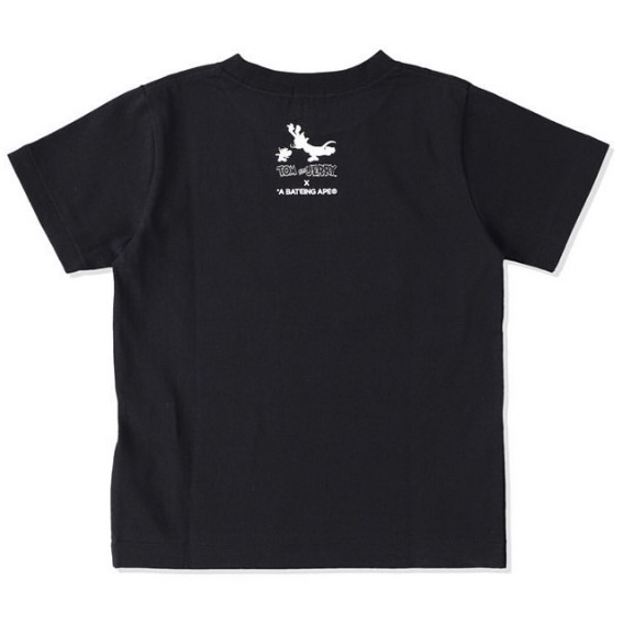 BAPE Áo Thun Ngắn Tay Cổ Tròn Họa Tiết Rằn Ri Thời Trang Cho Trẻ Em Mới