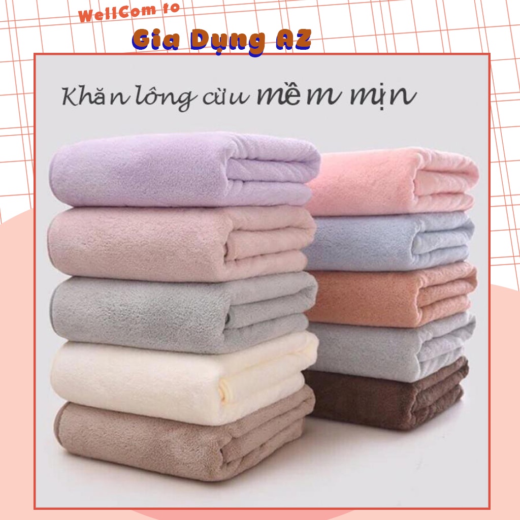 Khăn tắm hàn quốc lông cừu cho bé chất cotton siêu thấm cao cấp 70x140cm AZ PVN14125