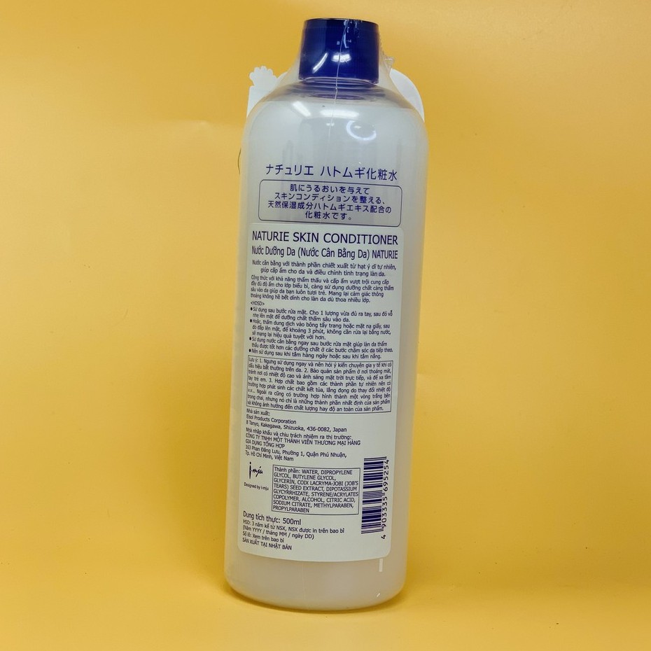 Toner Naturie ý dĩ 500ml lotion nước cân bằng da cấp ẩm dưỡng trắng ozii | BigBuy360 - bigbuy360.vn