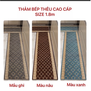 Thảm bếp thêu cao cấp size dài