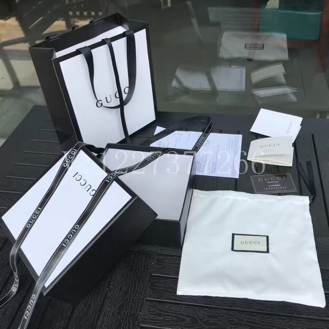 Bộ hộp,túi,sổ,thẻ (GUCCI )