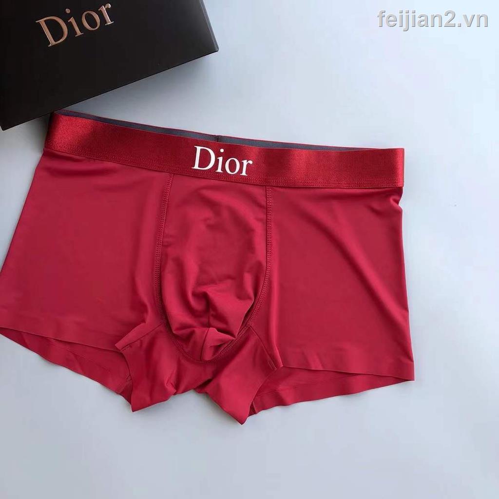 Quần Lót Boxer Lụa Lạnh Kháng Khuẩn Thoáng Khí Dior Thời Trang Nam Cao Cấp 2022S