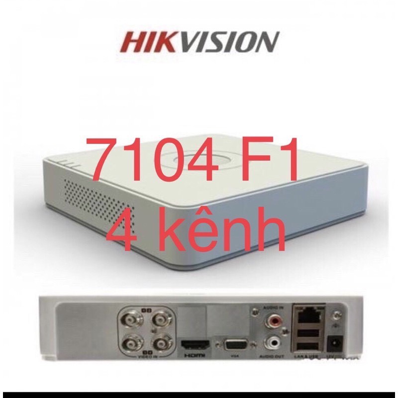 Đầu ghi Hikvision 4 kênh model DS-7104HGHI-F1 , đầu ghi hikvision 7104hghi