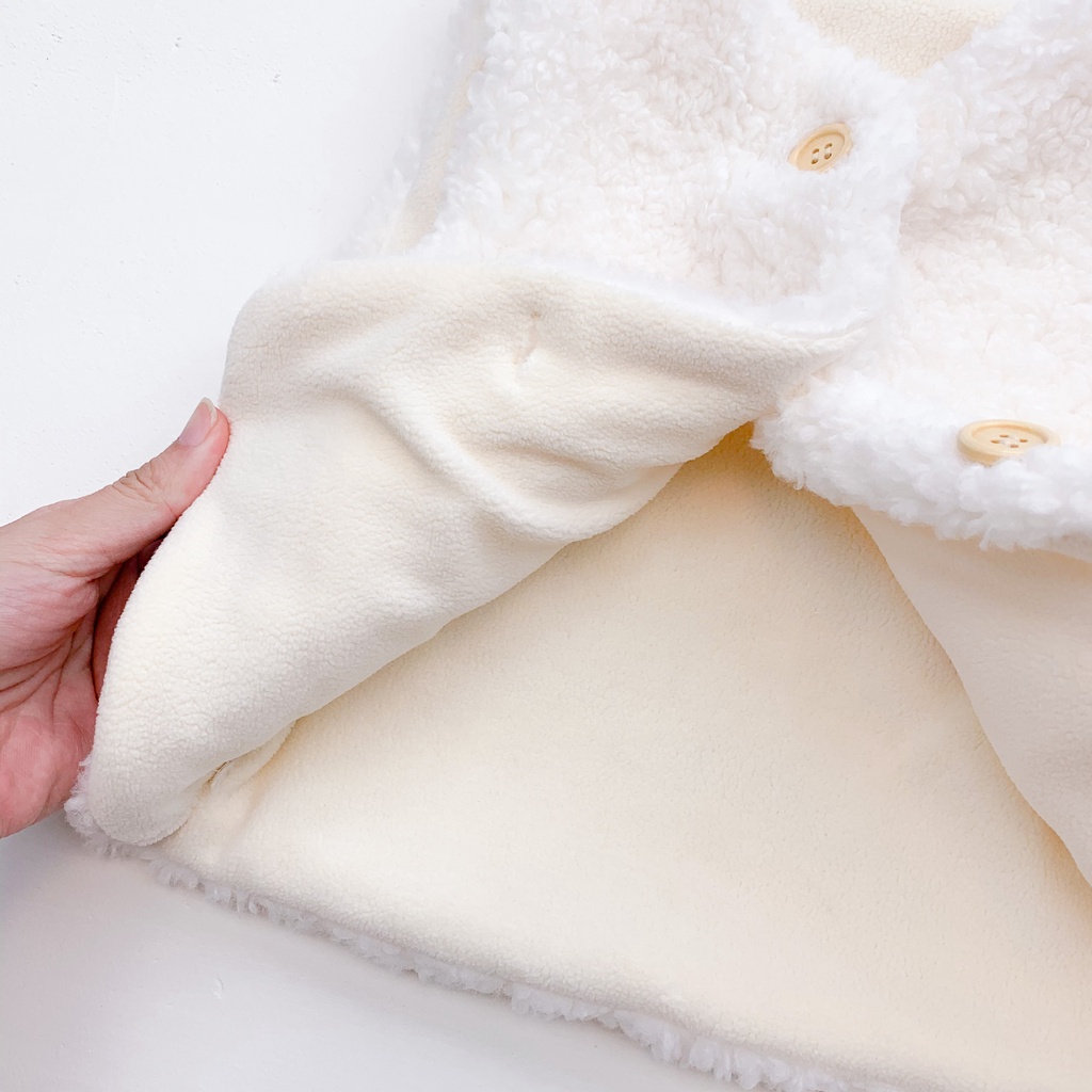 Áo Khoác Không Tay Vải Cotton Thời Trang Thu Đông Cho Bé Sơ Sinh