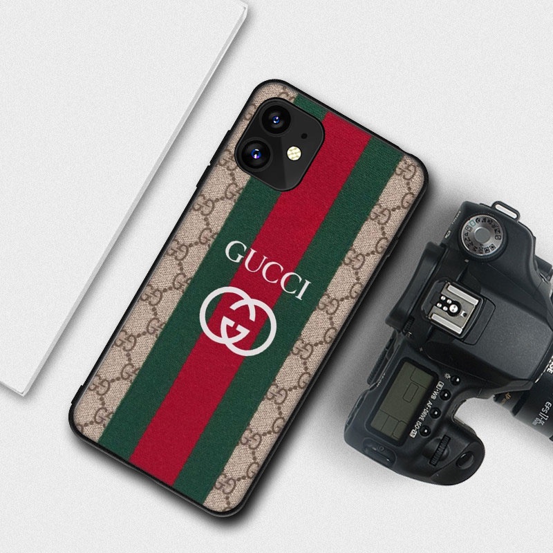 Ốp điện thoại mềm in logo gucci thích hợp cho iphone 5 5s 6plus 6splus 7plus 8 plus x xs xr xs max 11