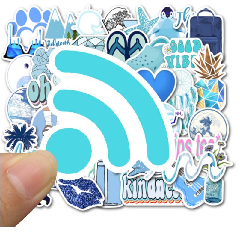 Sticker BIỂN nhựa PVC không thấm nước, dán nón bảo hiểm, laptop, điện thoại, Vali, xe, Cực COOL #51