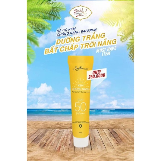 Kem chống nắng Safron nano