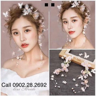 Dc180001 - set dây cài kèm hoa tai 180 số 1