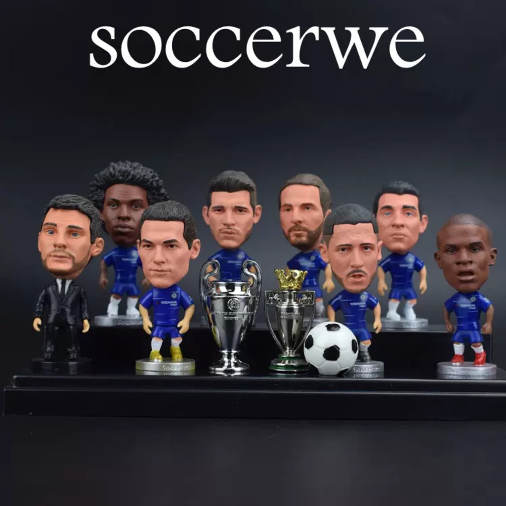 Tượng cầu thủ bóng đá Chelsea Kante Thiago Silva Kovacic Soccerwe