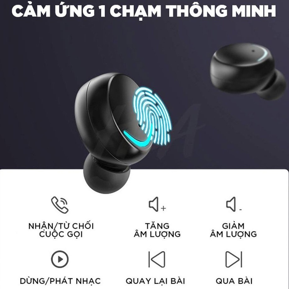 Tai nghe bluetooth 5.0 Tai nghe không dây F9 pro, bản nâng cấp cảm biến chống nước chống ồn pin 2000mah