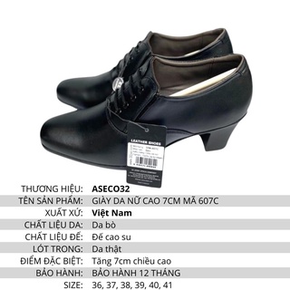 GIÀY DA NỮ CAO 7CM MÃ 607C