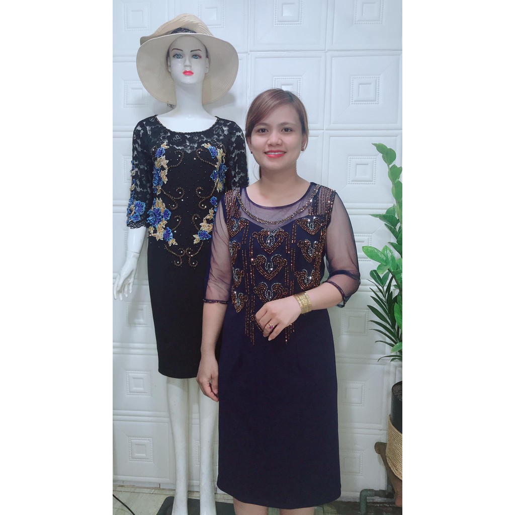 đầm trung niên nữ thiết kế cao cấp đầy đủ size