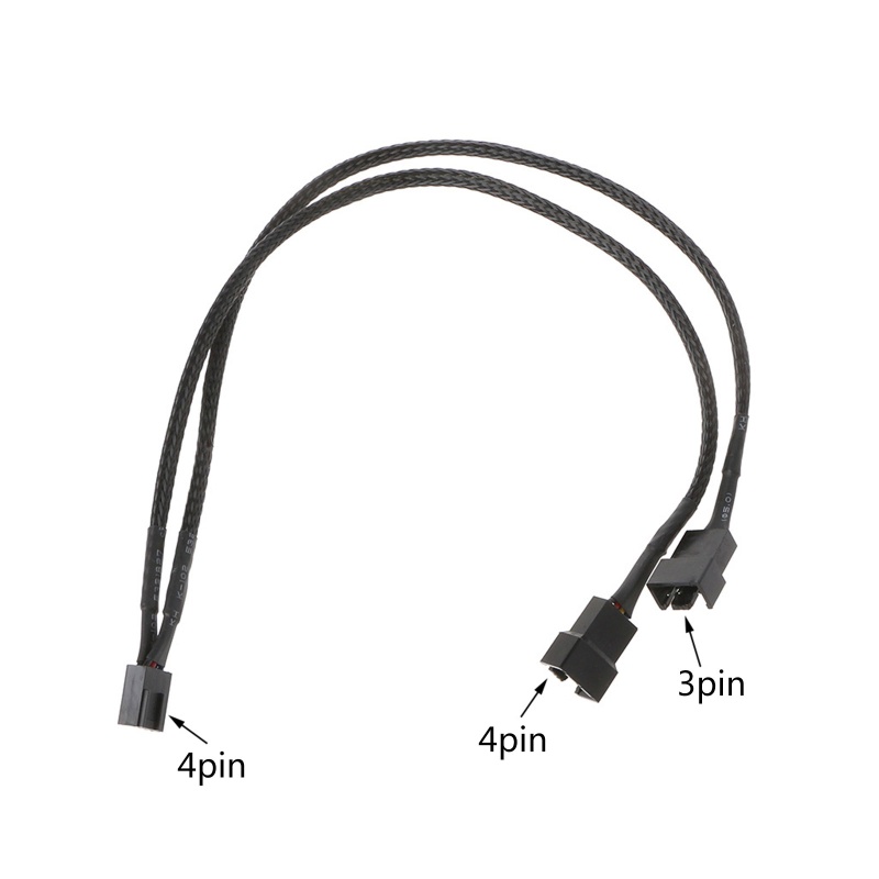 Cáp ChuyểN ĐổI Mở RộNg QuạT MáY TíNh 4 Pin 1 Sang 2 ATX