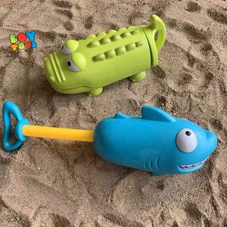 Đồ chơi súng phun nước cầm tay size lớn hình cá sấu, cá mập ngộ nghĩnh cho bé thỏa sức vui chơi