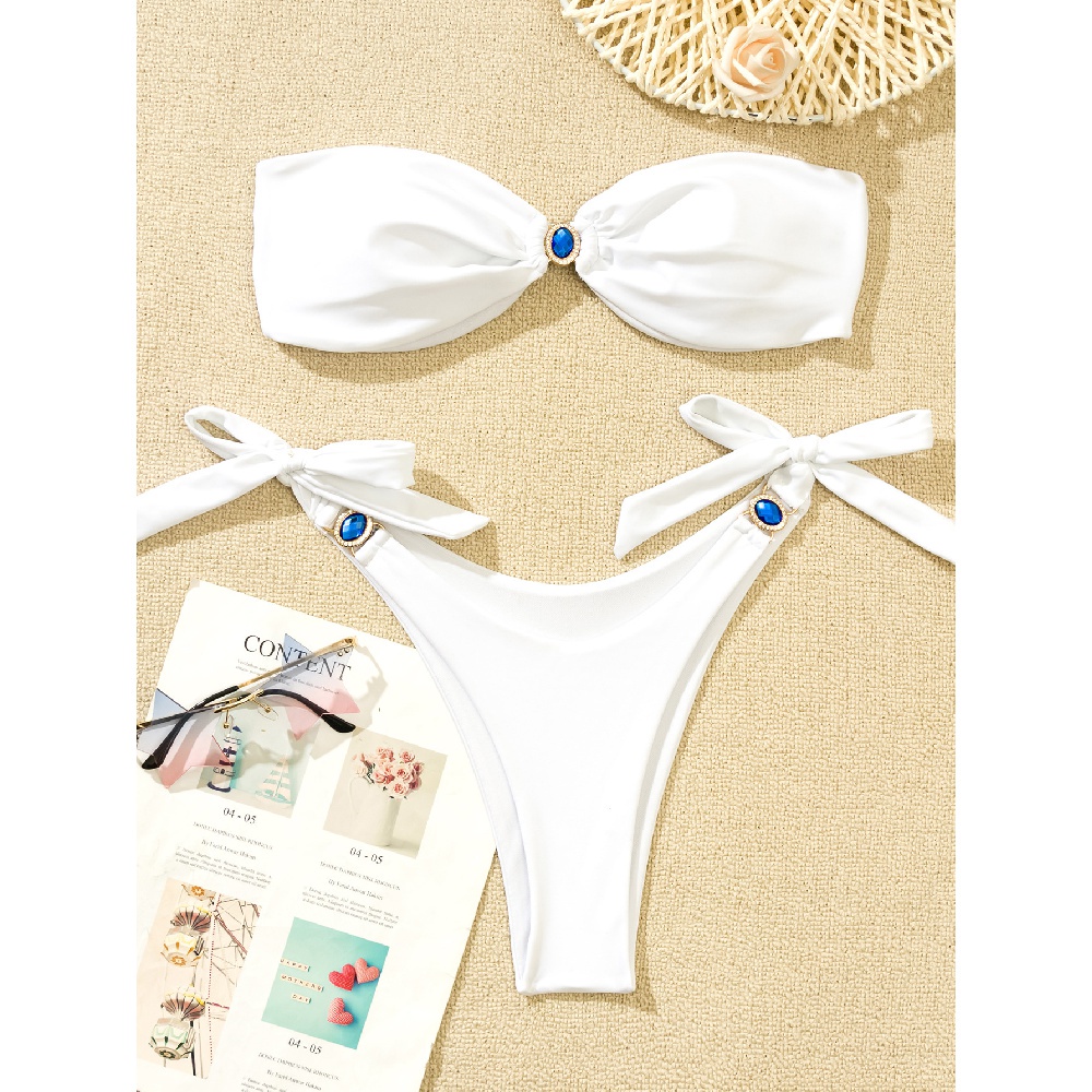 Đồ bơi không dây ZJ130 có mút nâng ngực màu sắc thời trang cho nữ | BigBuy360 - bigbuy360.vn