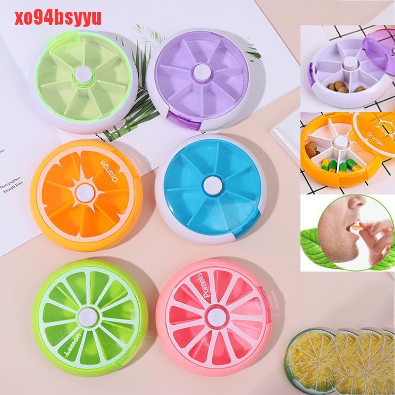 1 Hộp Đựng Thuốc Hình Tròn Xoay Được Tiện Lợi Du Lịch 94bsyyyu