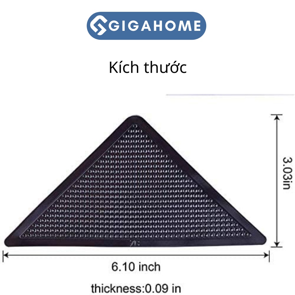 Set 4 Miếng Dán Cố Định Thảm, Lót Ghế Chống Trơn Trượt GIGAHOME Hình Tam Giác 2290