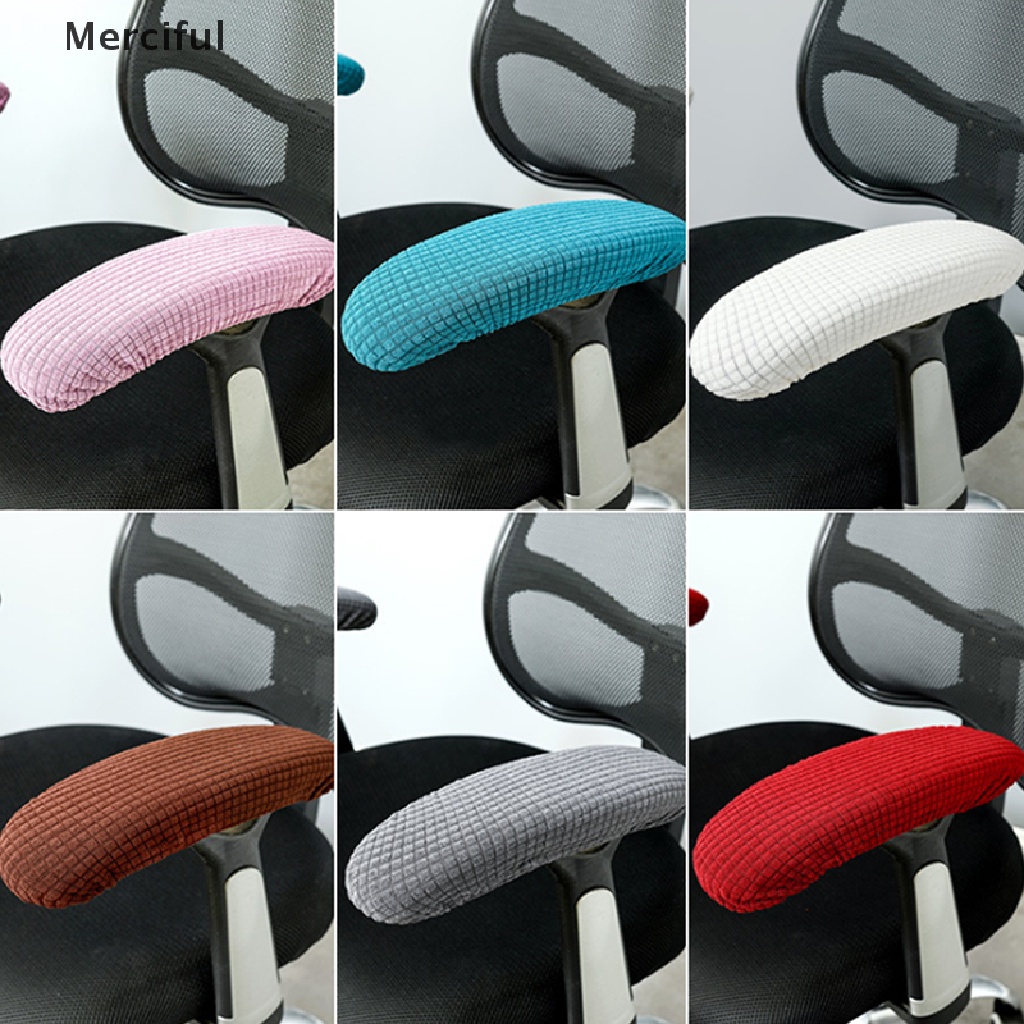 Set 2 miếng đệm bọc tay vịn ghế văn phòng chống trượt linh hoạt tiện dụng