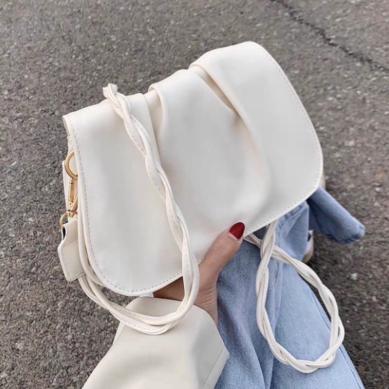 Túi xách nữ, túi đeo chéo da gấp 3 ngăn phong cách hàn quốc