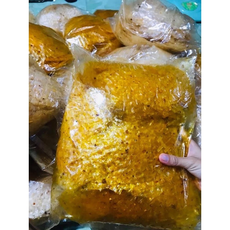 Bánh tráng lá sa tế tỏi tôm