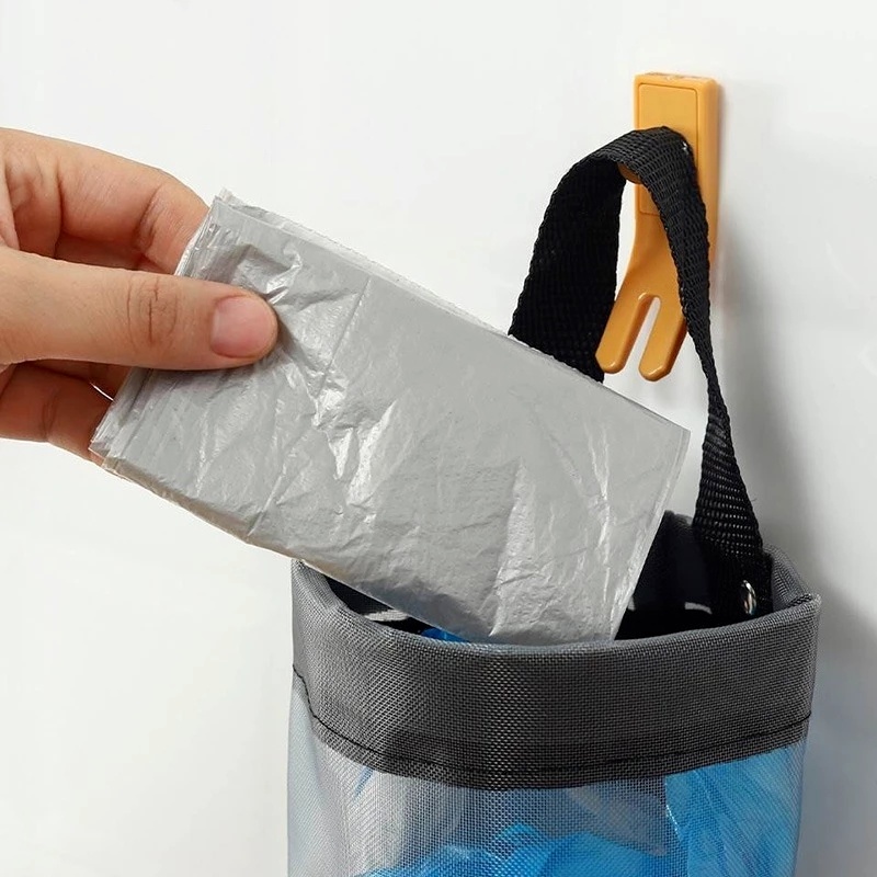 1 Giá Đỡ Túi Rác Bằng Nhựa Gắn Tường Tiện Dụng