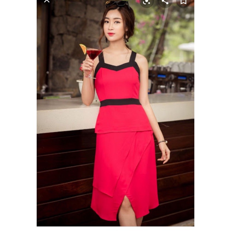 Đầm hồng Elise hoa hậu Mỹ Linh Sz S