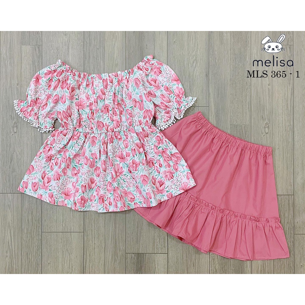 Bộ quần áo bé gái BG chân váy Melisa - SGML