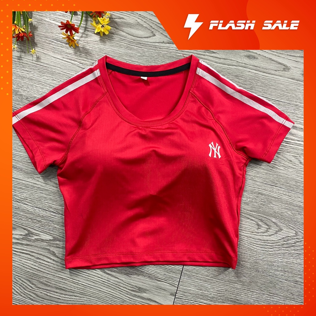 (FREE SHIP) ÁO CROP TOP NỮ 2 SỌC ,ÁO KÈM MÚT LÓT SẴN ,CHẤT THUN CO DÃN MÃ NK09