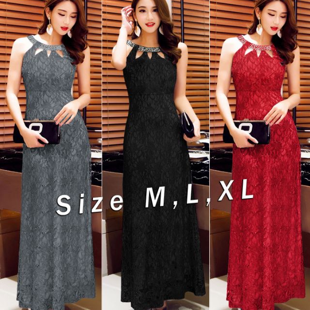 D1387- Đầm dài dự tiệc(kèm ảnh thật)