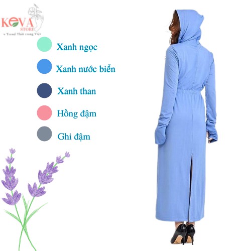 [TÔN DÁNG] Áo Chống Nắng Toàn Thân Nữ Dáng Dài Keva Thông Hơi Thoáng Mát Đai Eo Bo Tôn Dáng | BigBuy360 - bigbuy360.vn