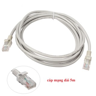 Cáp Mạng LAN Internet Bấm Sẵn HX Dài 5m - Chuẩn CAT 5e