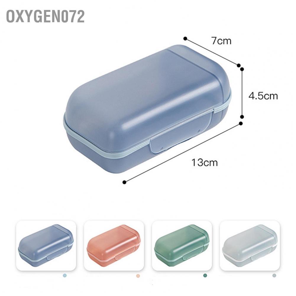 Oxygen072 Travel Soap Holder Stylish Lightweight Multipurpose Portable Dish with Lid for Home
