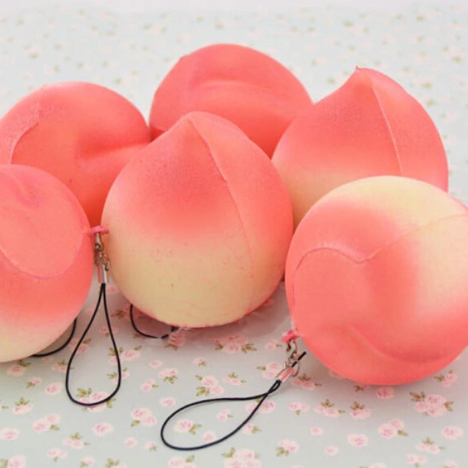 Combo 02 Squishy quả đào tiên 7 cm