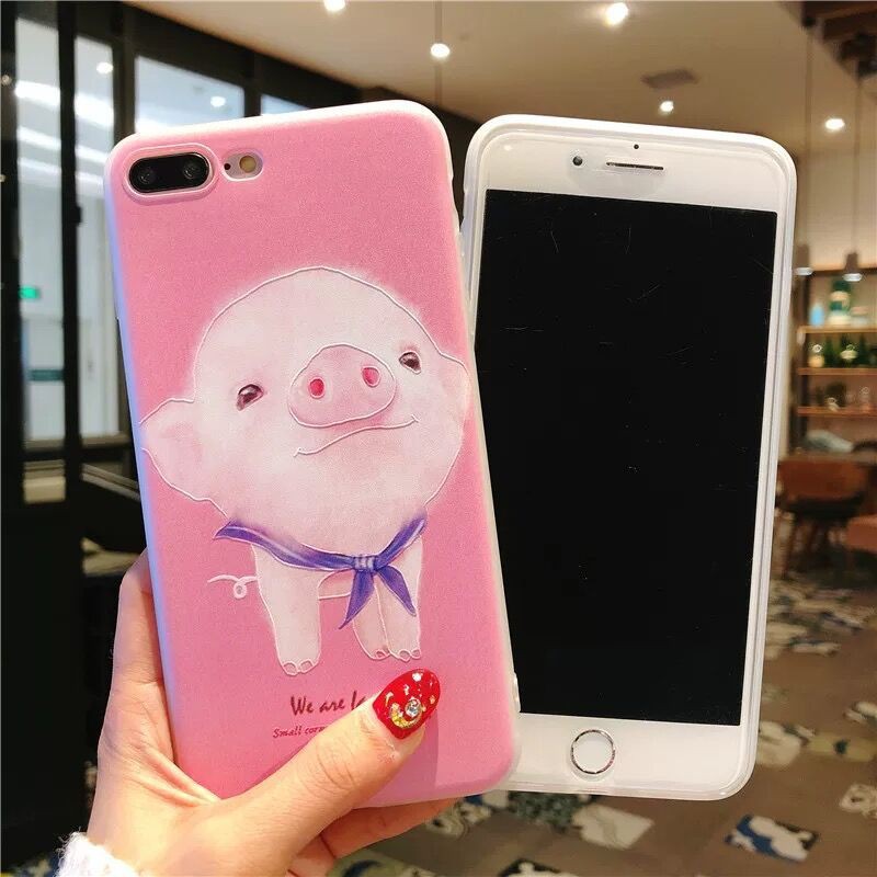 Ốp iphone-Heo và Thỏ dễ thương VM073-6/6s-6p/6sp-7/8-7p/8p-x/xs-xs max-11-11proma | BigBuy360 - bigbuy360.vn