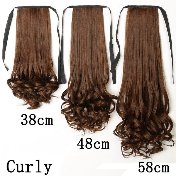 Bộ Tóc Giả Đuôi Ngựa Dài Trung Bình 38-58CM