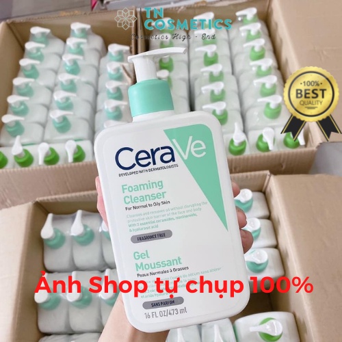 Sữa Rửa Mặt Dịu Nhẹ Dành Cho Da Dầu, Da Nhạy Cảm Cerave 236ml, 473ml SMR492